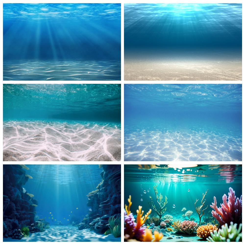 Aquarium Fish Of The World - Underwater World Seabed Photography Backdrop Undersea