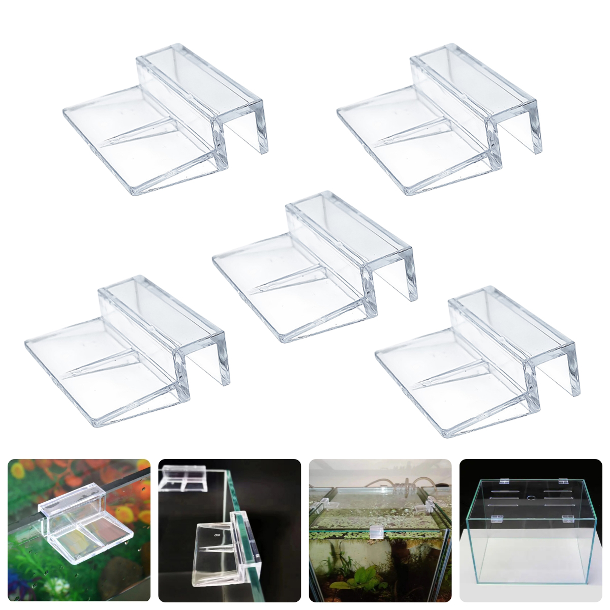 10Pcs Transparent Acrylic Fish - Aquarium Fish Quarantine のレビューと価格