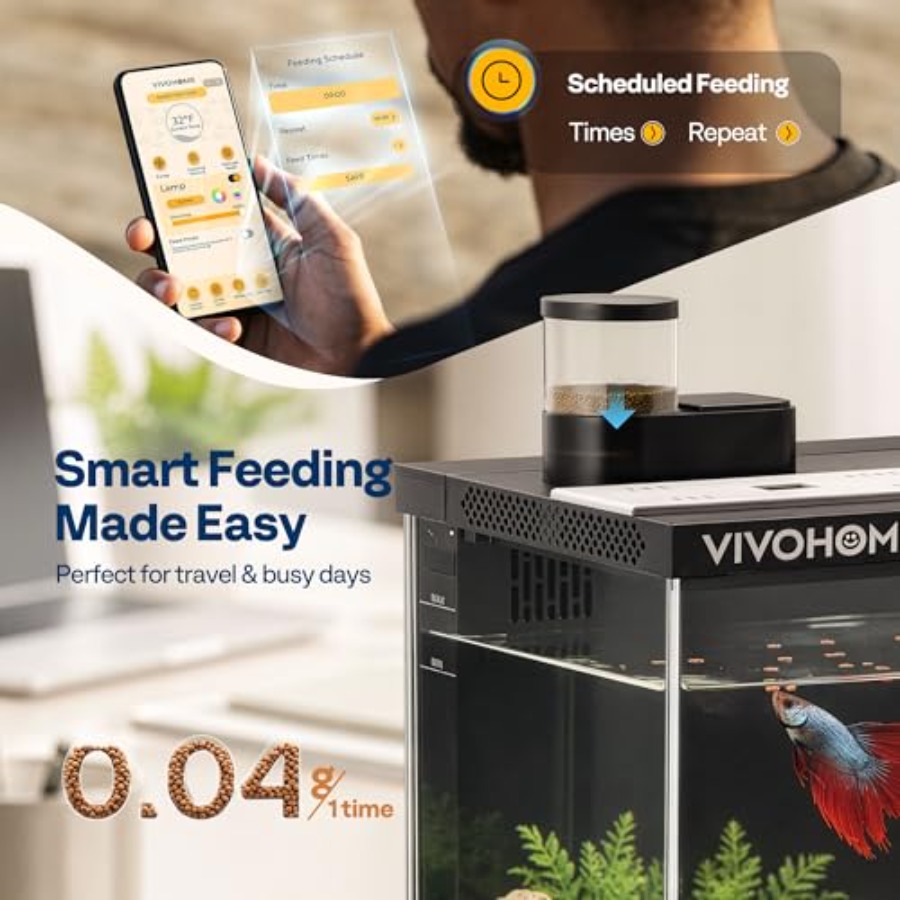 5 Gallon Smart Fish Tank with  - Aquarium Fish Auto Feeder のレビューと価格