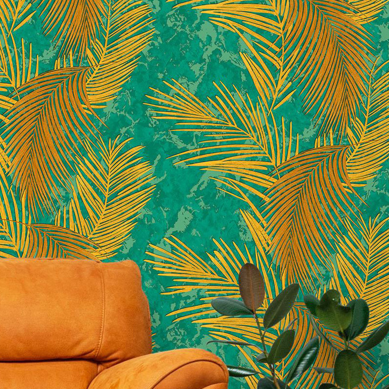 3D Tropical Banana Leaf Wallpa - Background Film 3D のレビューと価格