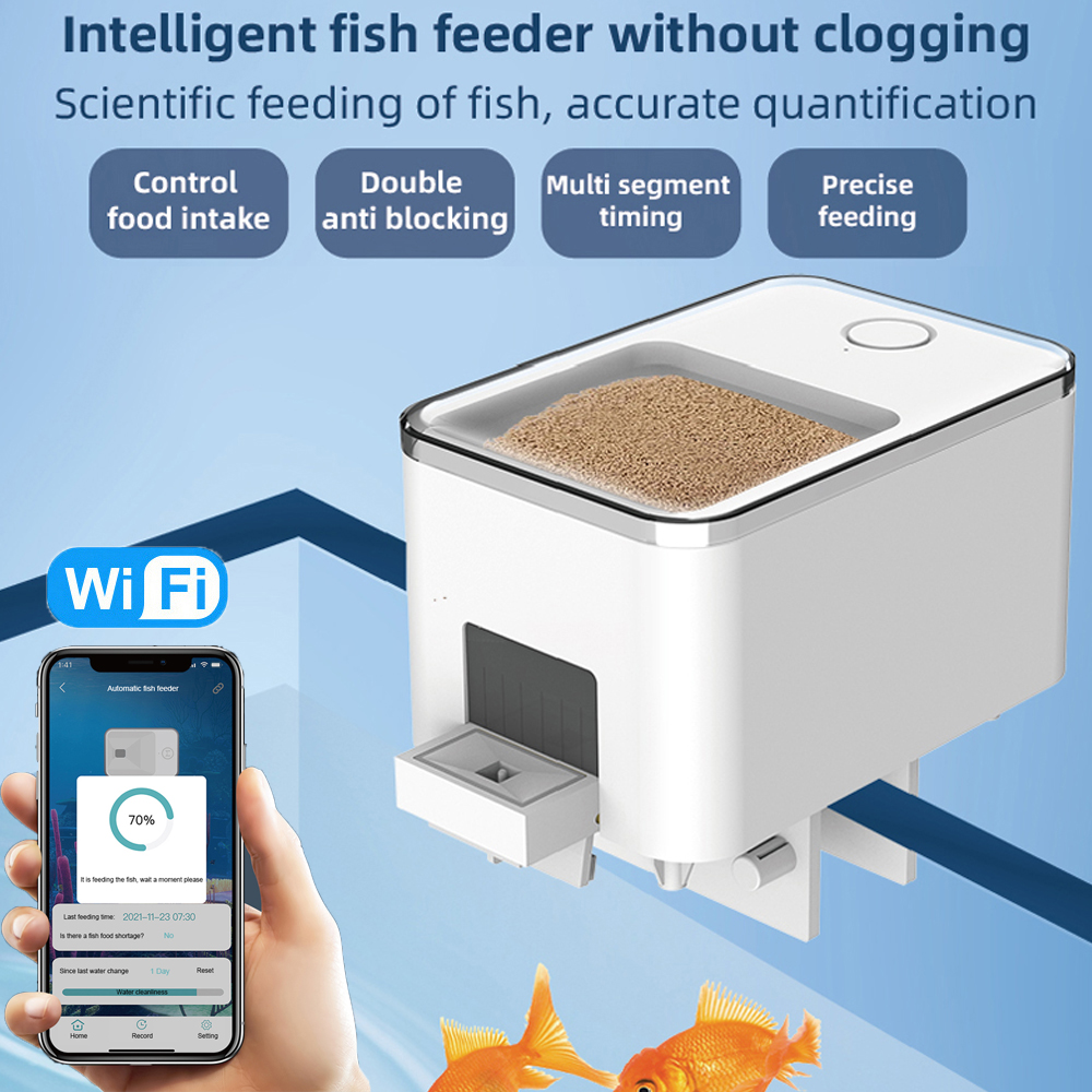 WiFi Smart Automatic Feeder Aq - Aquarium Fish Auto Feeder のレビューと価格