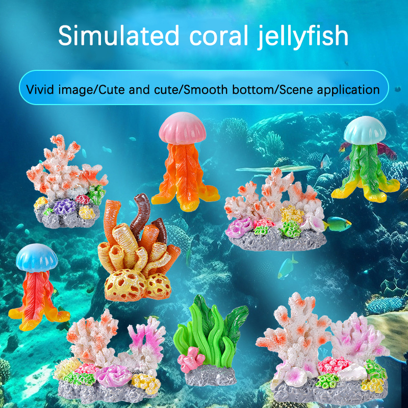 Mini Resin Fish Tank Accessori - Aquarium Fish Cartoon のレビューと価格