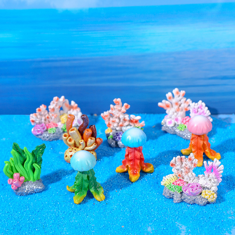 Mini Resin Fish Tank Accessori - Aquarium Fish Cartoon のレビューと価格