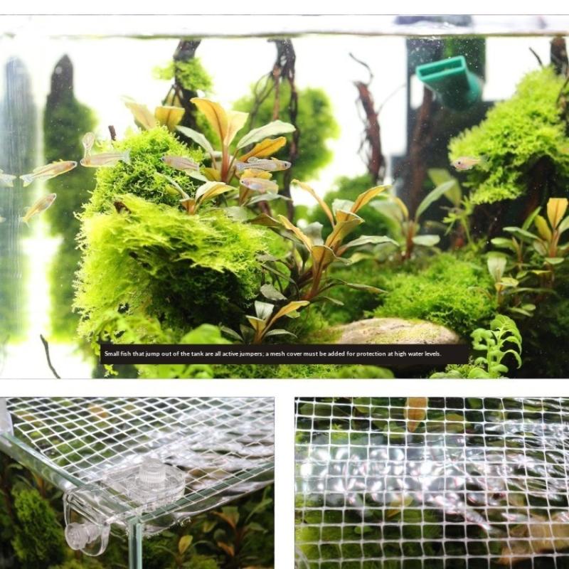 【BA】1Pcs Fish Tank Net Anti Ju - Aquarium Fish Jumping のレビューと価格