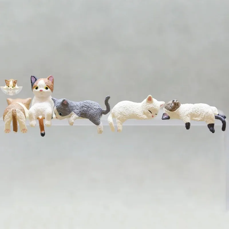 Cute Cartoon Cat Decor PVC Hom - Aquarium Fish Cartoon のレビューと価格