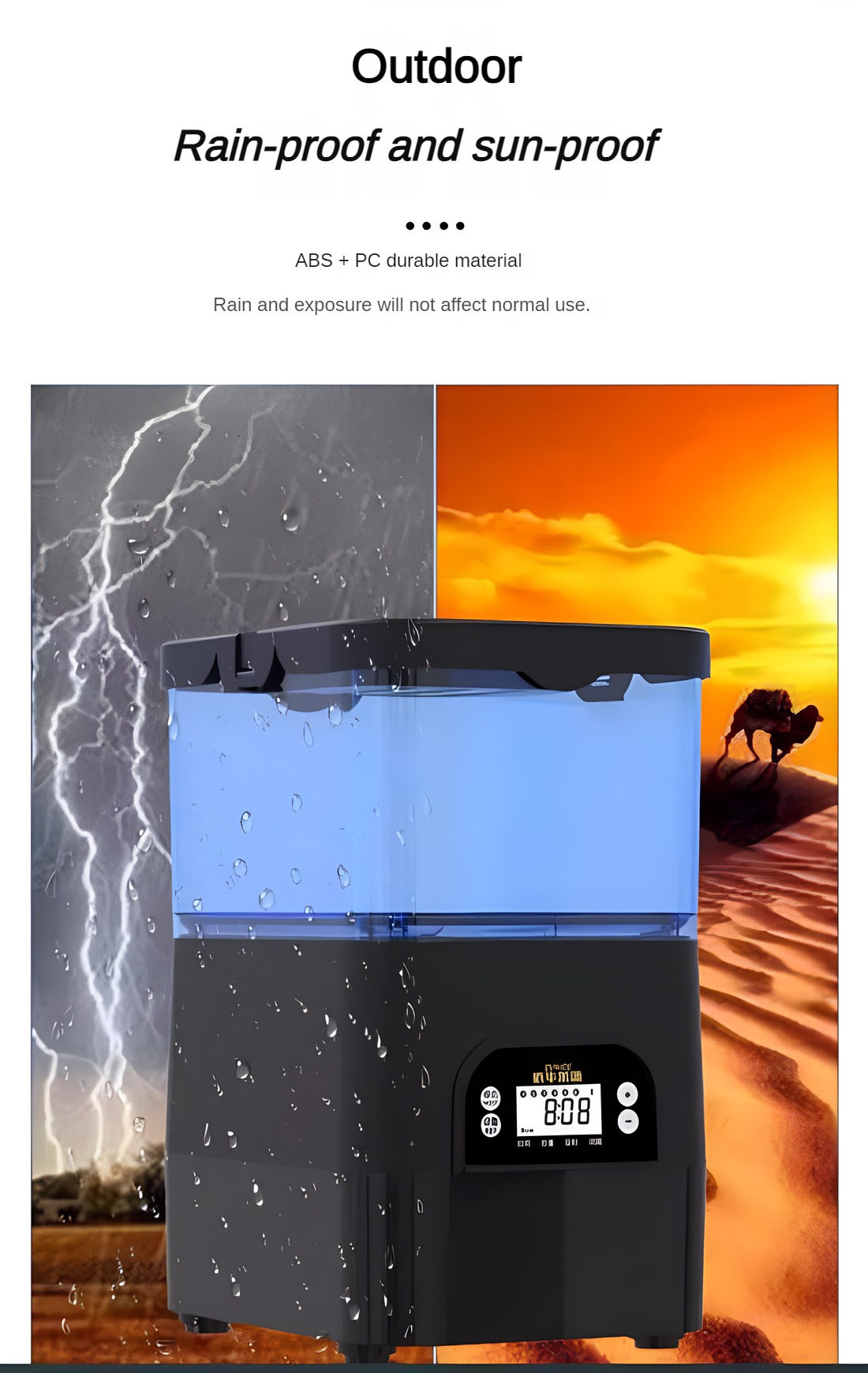 EVNICE Solar automatic fish fe - Aquarium Fish Auto Feeder のレビューと価格