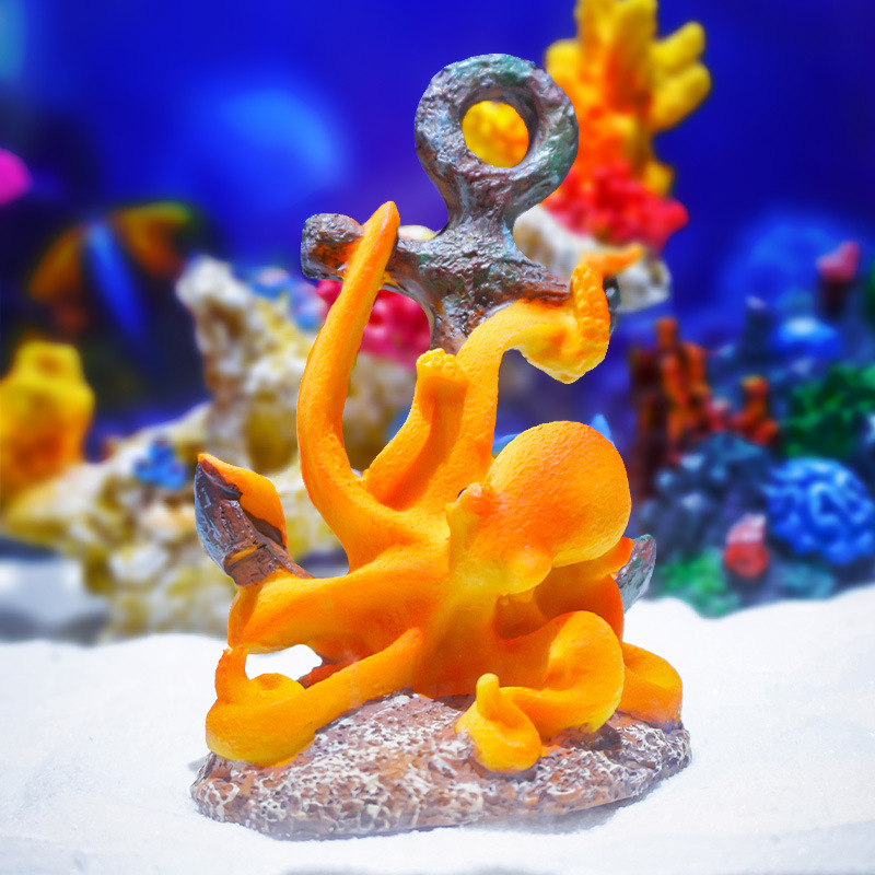 Retro Resin Landscape Ornament - Aquarium Fish Monster のレビューと価格