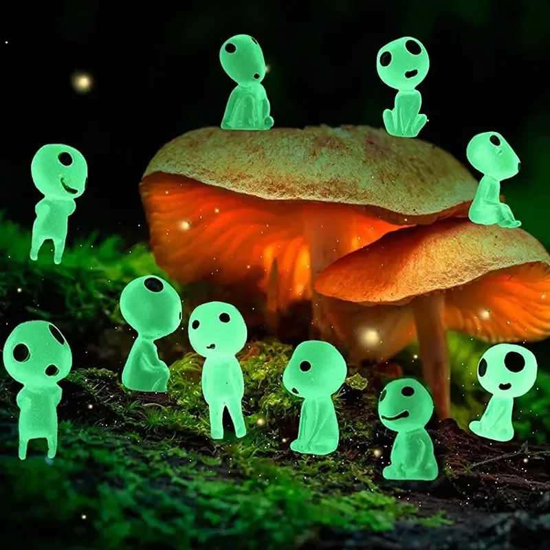 10Pcs Mini Kodama Luminous Elv - Aquarium Fish Cartoon のレビューと価格