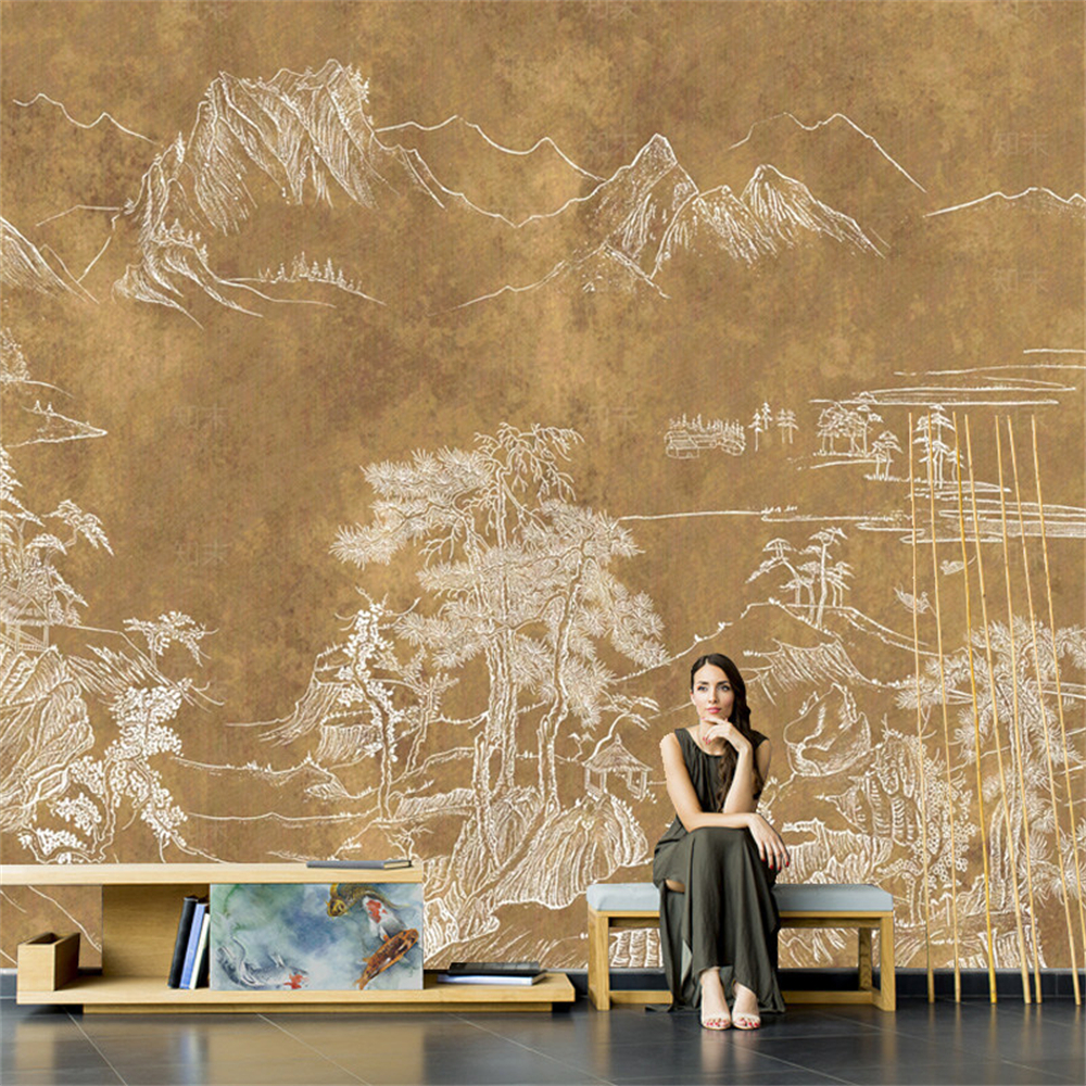 Chinese wallpapers for living  - Background Film 3D のレビューと価格