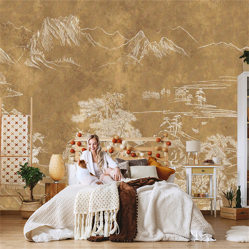 Chinese wallpapers for living  - Background Film 3D のレビューと価格