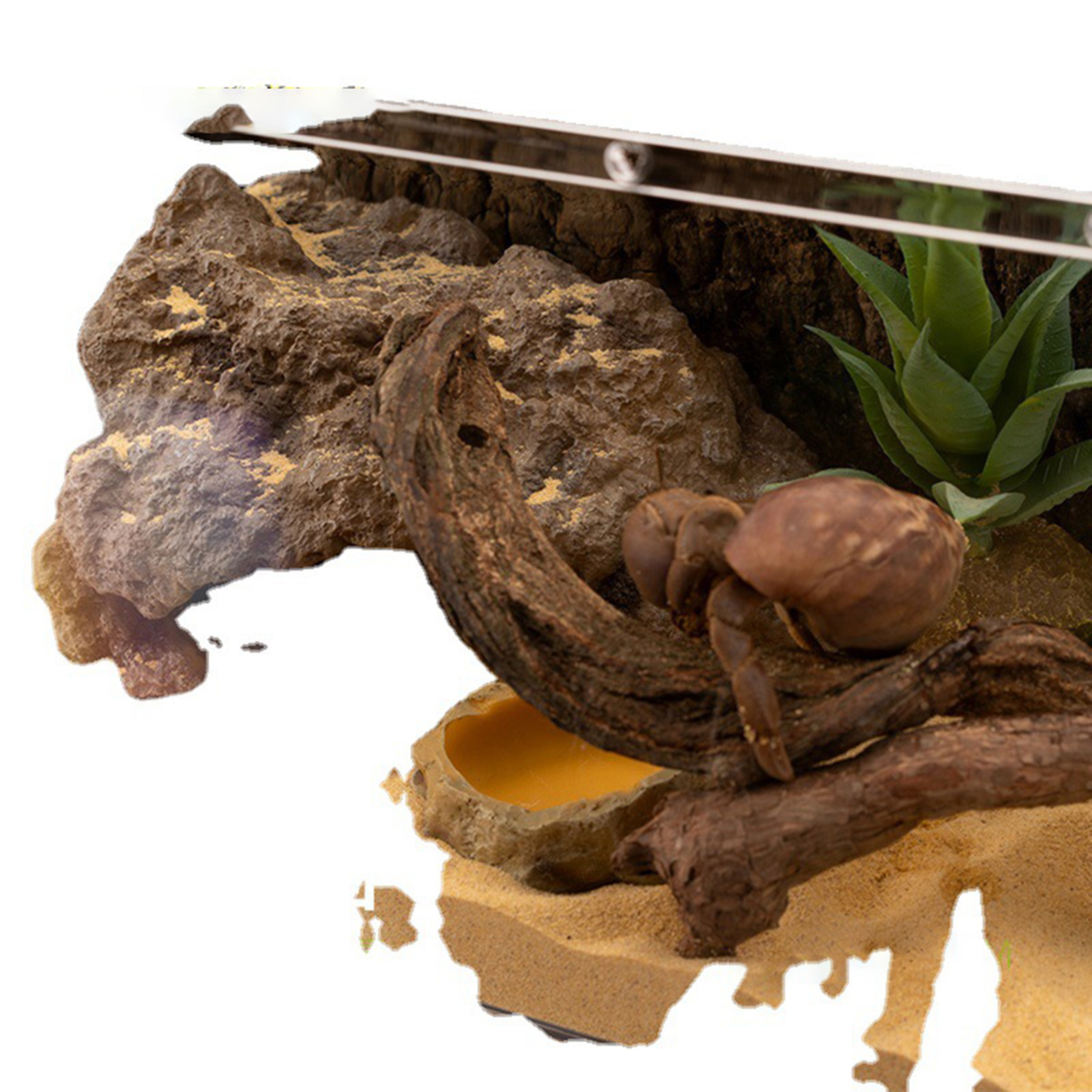Resin Reptile Hide Cave Artifi - Aquarium Fish Hide のレビューと価格