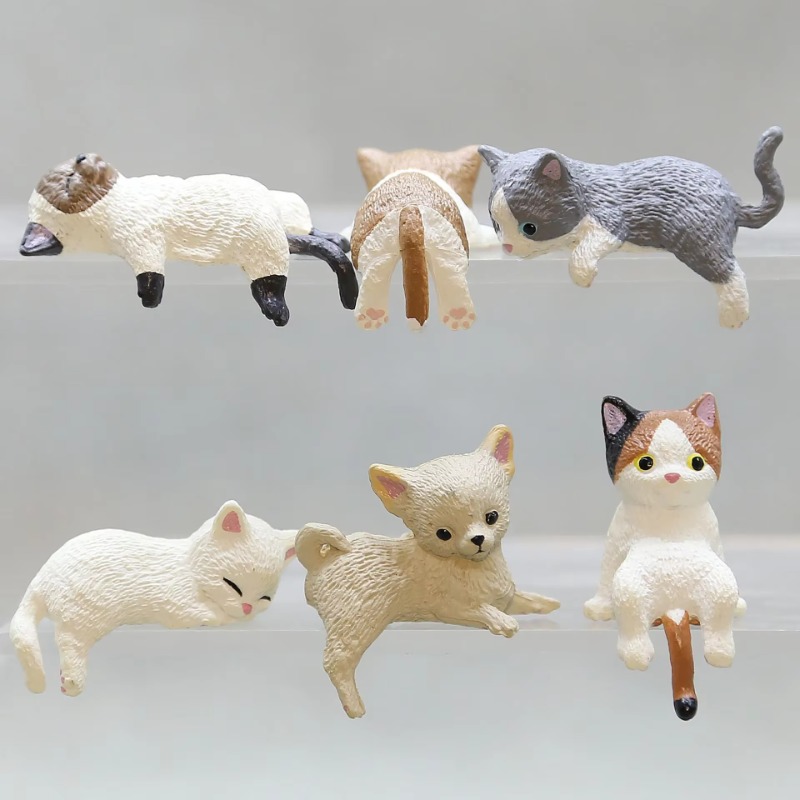 1Pc Cute Cartoon Cat PVC Home  - Aquarium Fish Cartoon のレビューと価格