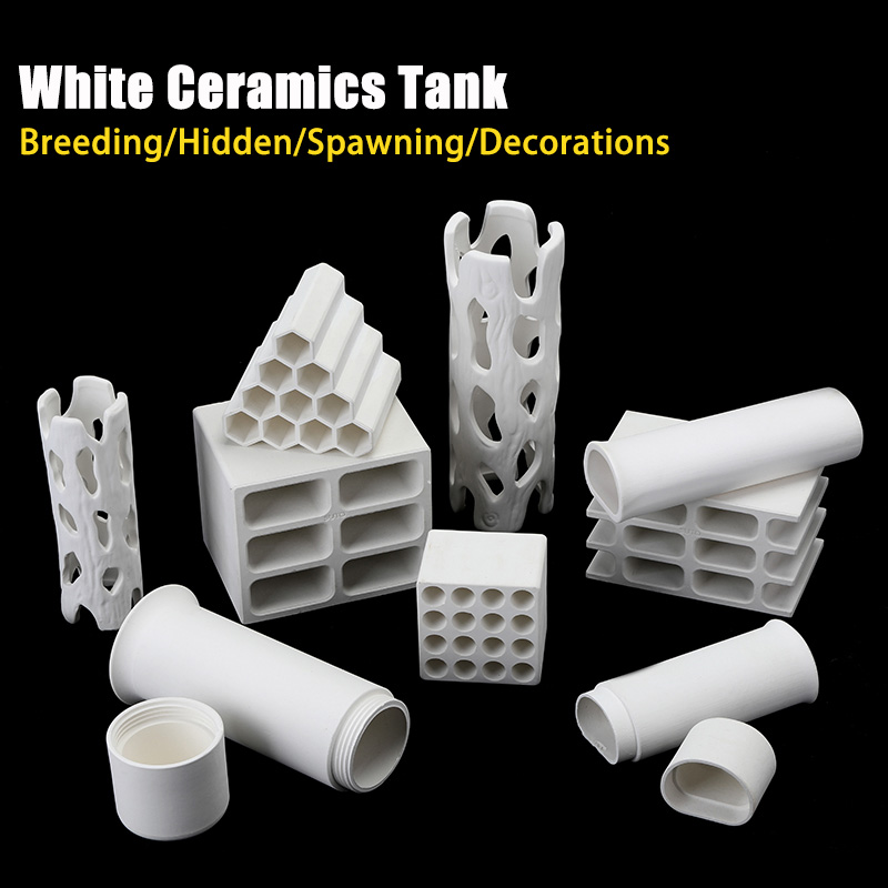 White Ceramics Tank Aquarium F - Aquarium Fish Hide のレビューと価格