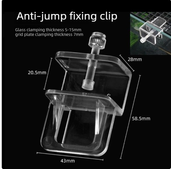 Aquarium Cover Clamp Acrylic F - Aquarium Fish Jumping のレビューと価格