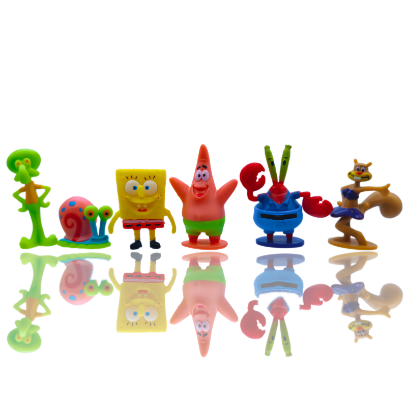 6pcs SpongeBob Fish Tank Decor - Aquarium Fish House のレビューと価格