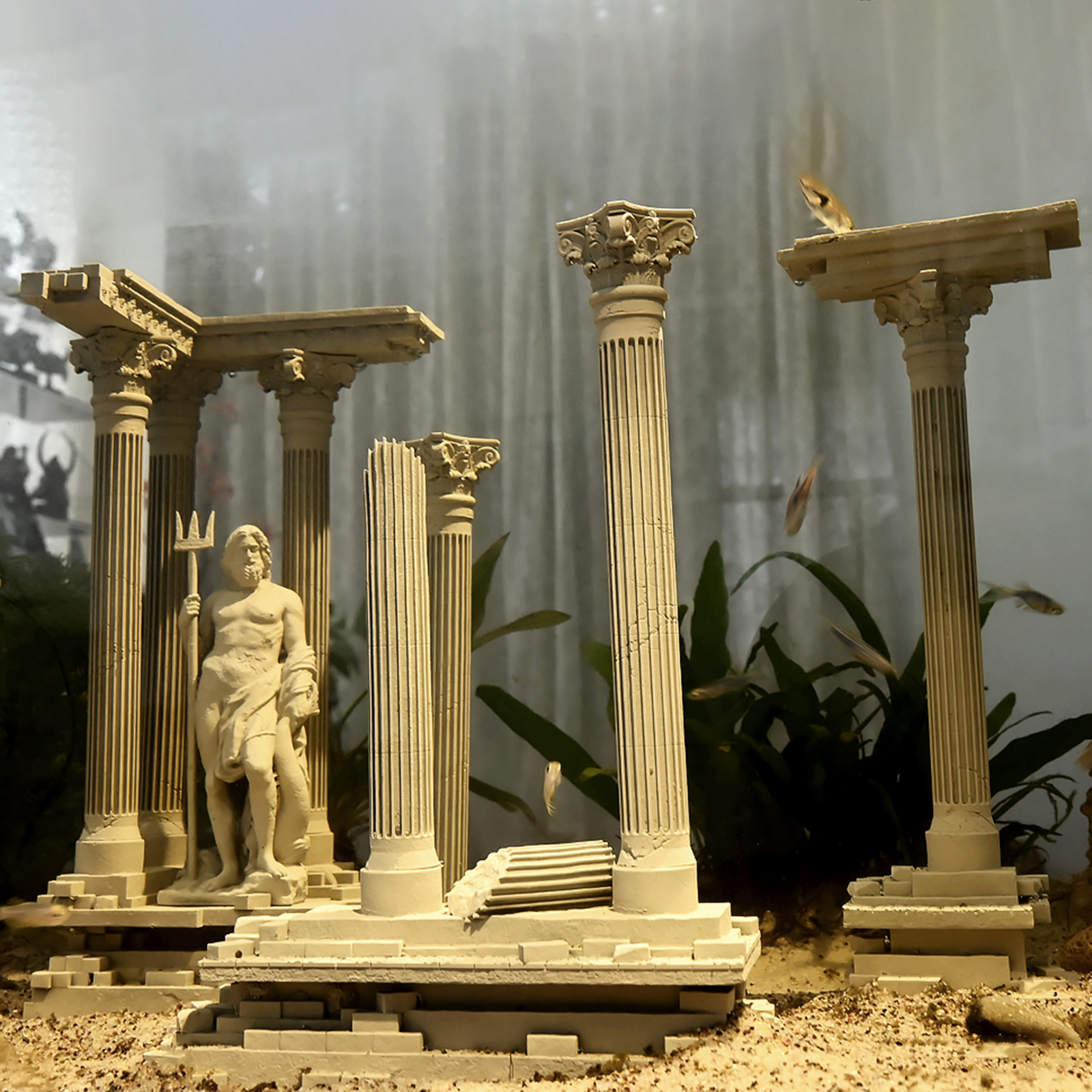 Roman Column Decoration Resin  - Aquarium Fish Cartoon のレビューと価格