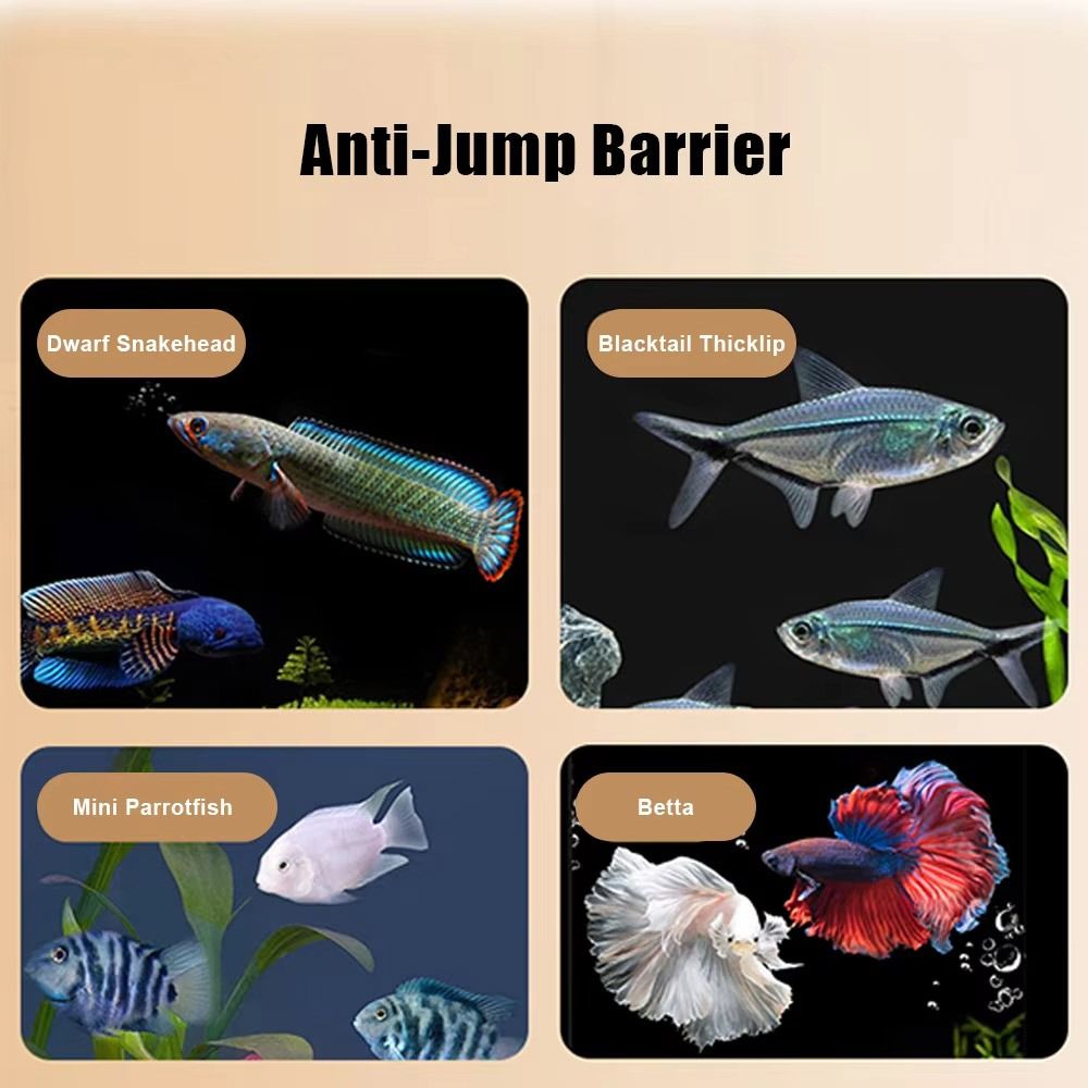 Durable Magnetic Fish Tank Lid - Aquarium Fish Jumping のレビューと価格