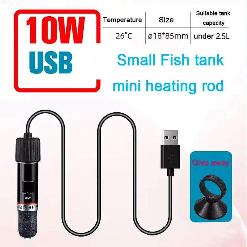 USB Mini Aquarium heating rod  - Aquarium Heater Submersible のレビューと価格