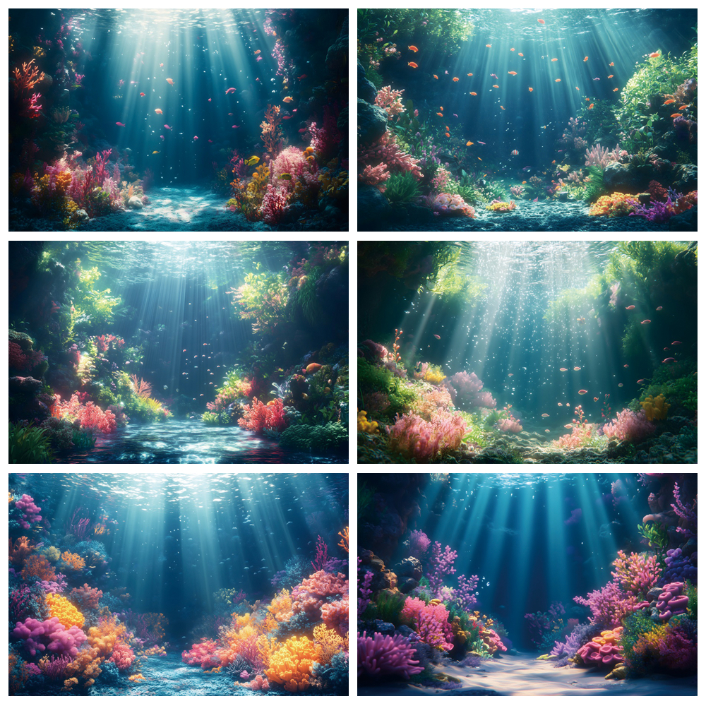 Underwater World Backdrop For  - Aquarium Fish Of The World のレビューと価格