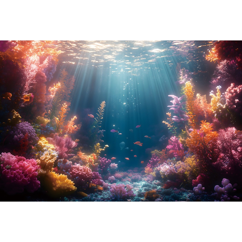 Underwater World Backdrop For  - Aquarium Fish Of The World のレビューと価格