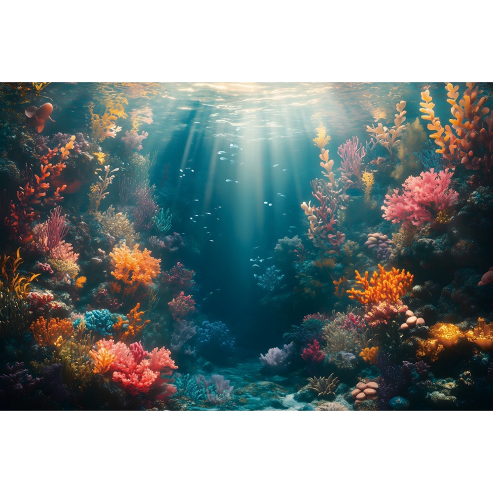 Underwater World Backdrop For  - Aquarium Fish Of The World のレビューと価格