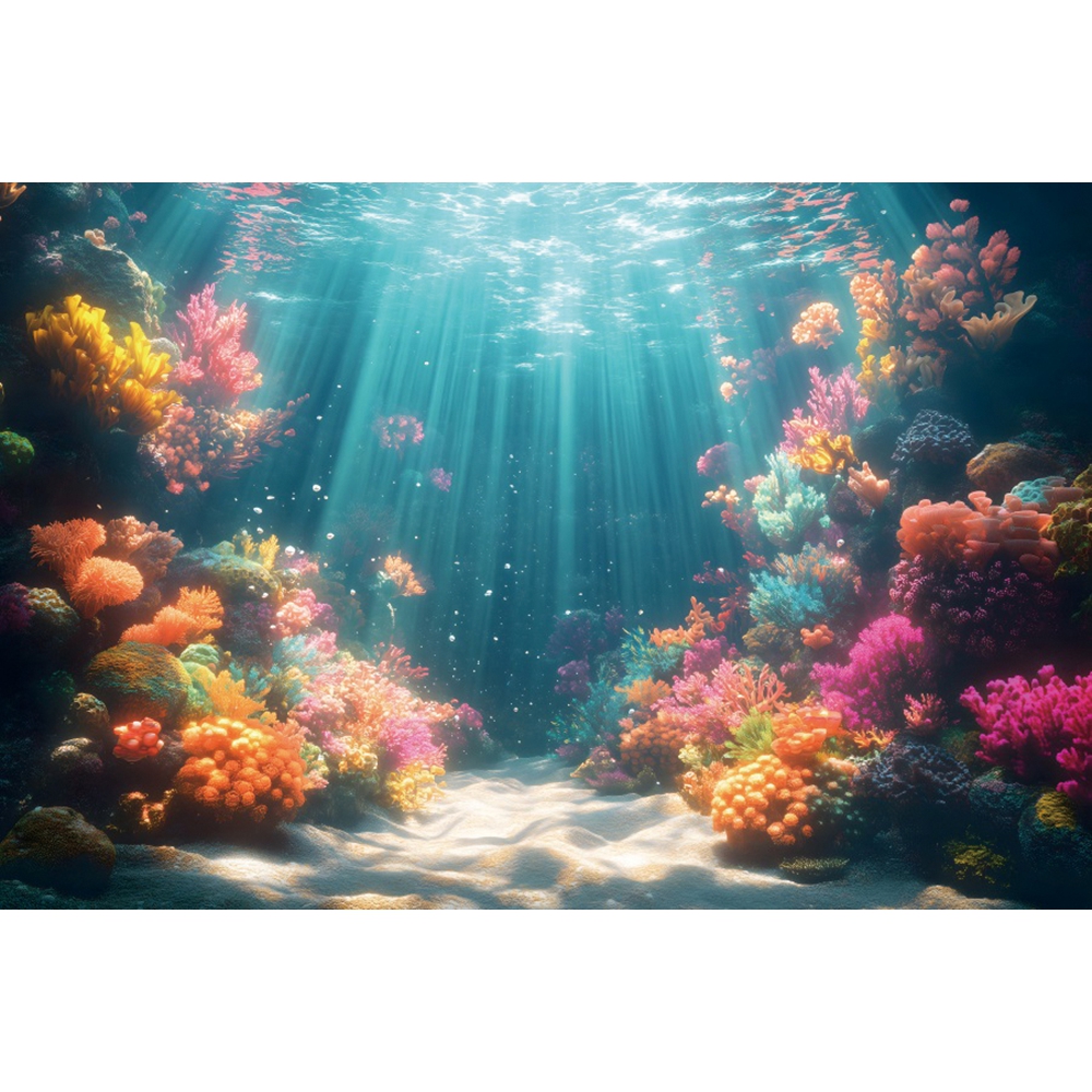 Underwater World Backdrop For  - Aquarium Fish Of The World のレビューと価格