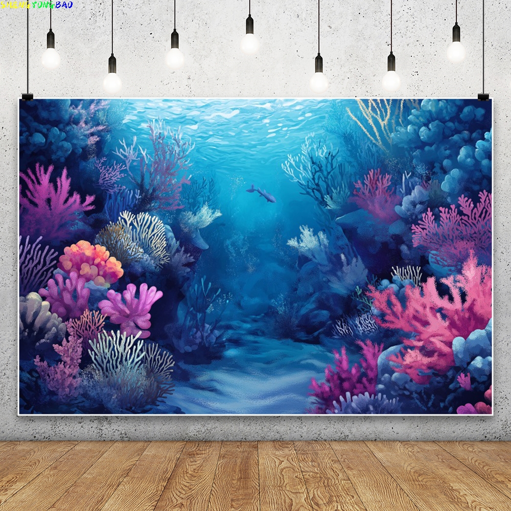 Blue Underwater World Backdrop - Aquarium Fish Of The World のレビューと価格