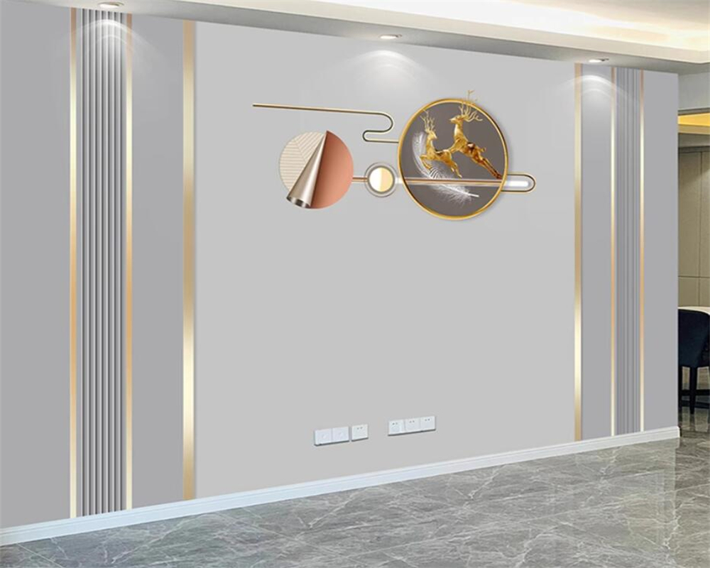 beibehang Customized Modern wa - Background Film 3D のレビューと価格