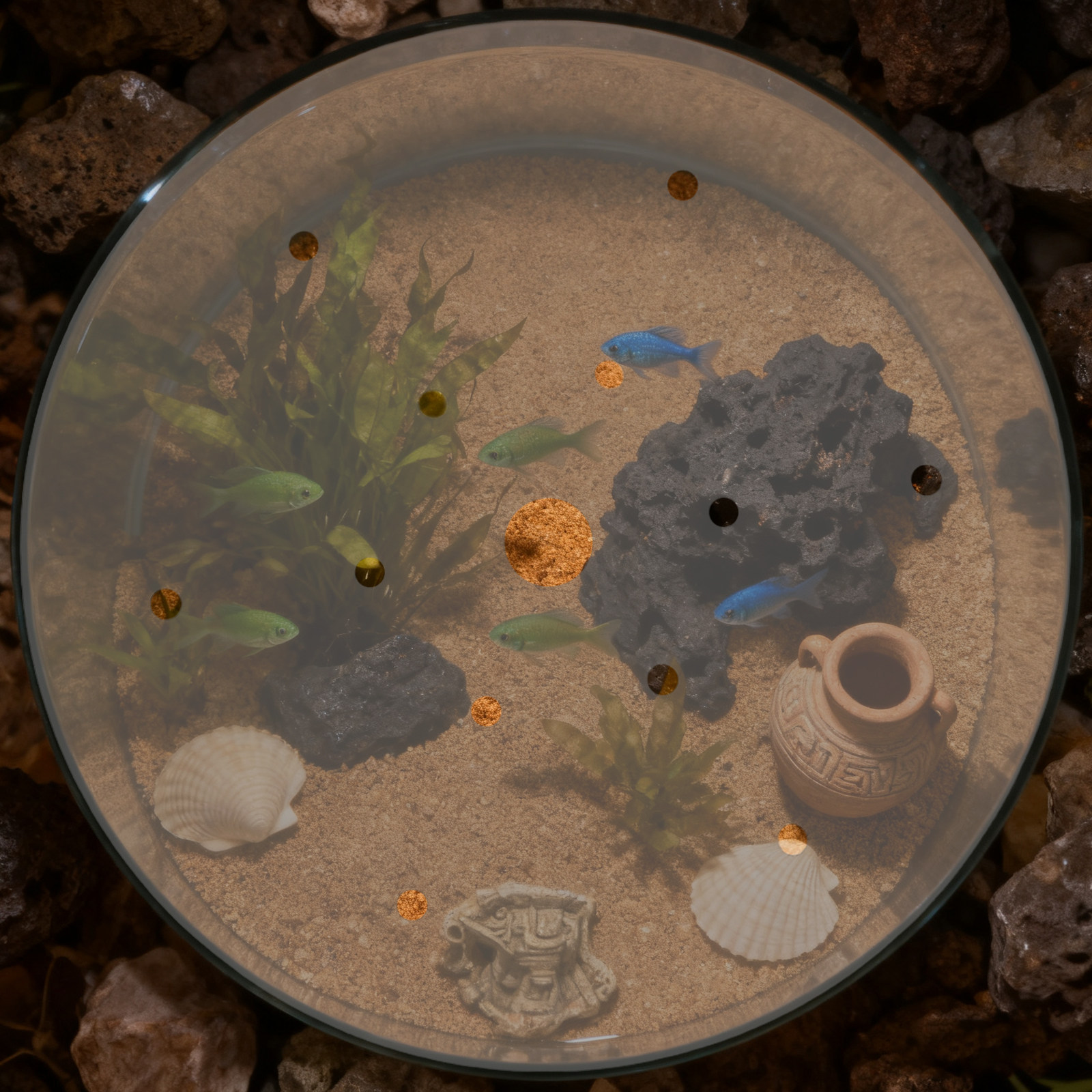 Round Acrylic Aquarium Anti-Es - Aquarium Fish Jumping のレビューと価格