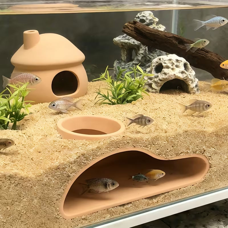 Apcarium Fish Tunnel Hideout | - Aquarium Fish Hide のレビューと価格