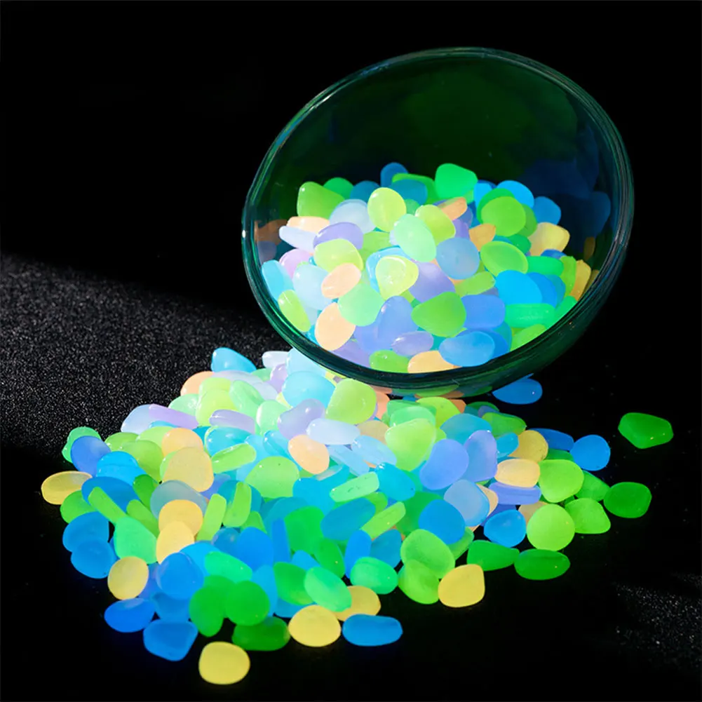 100Pcs Pebbles Glow In The Dar - Aquarium Fish House のレビューと価格
