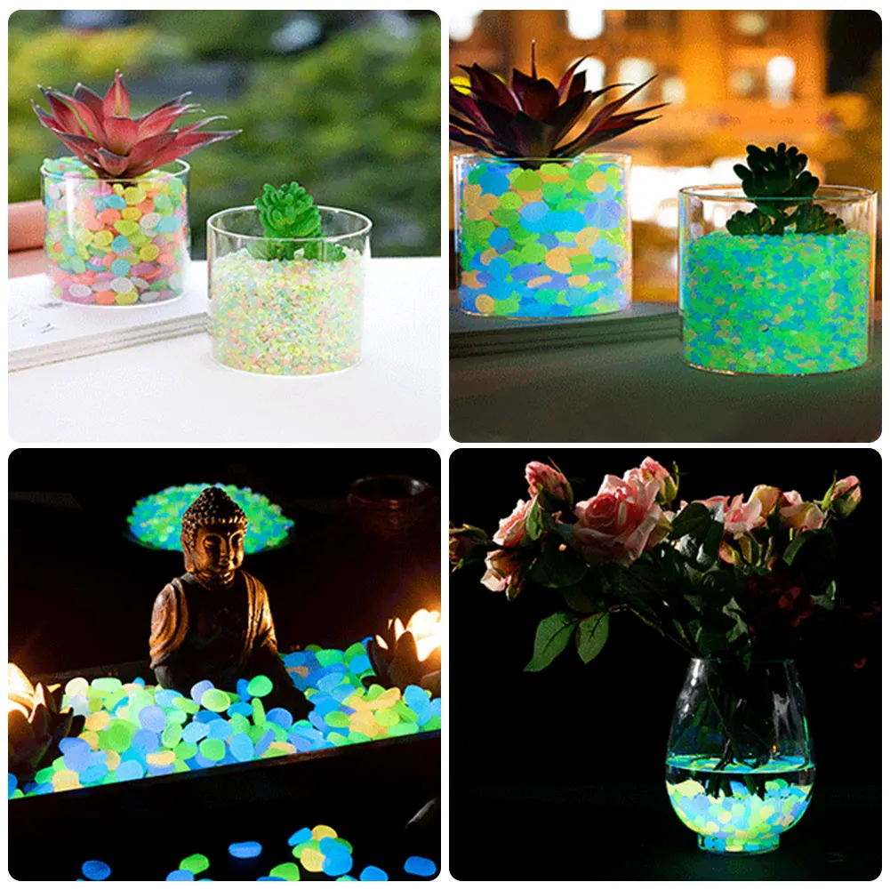 100Pcs Pebbles Glow In The Dar - Aquarium Fish House のレビューと価格
