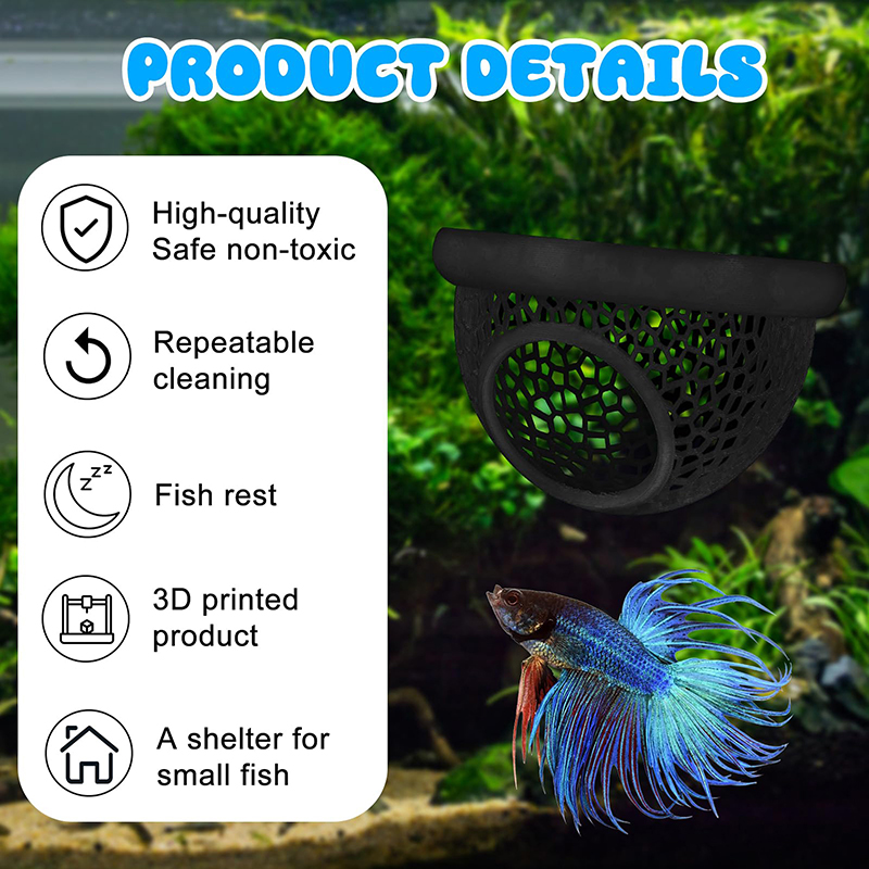 Ring FLoatinG Betta Hide Shrim - Aquarium Fish Hide のレビューと価格
