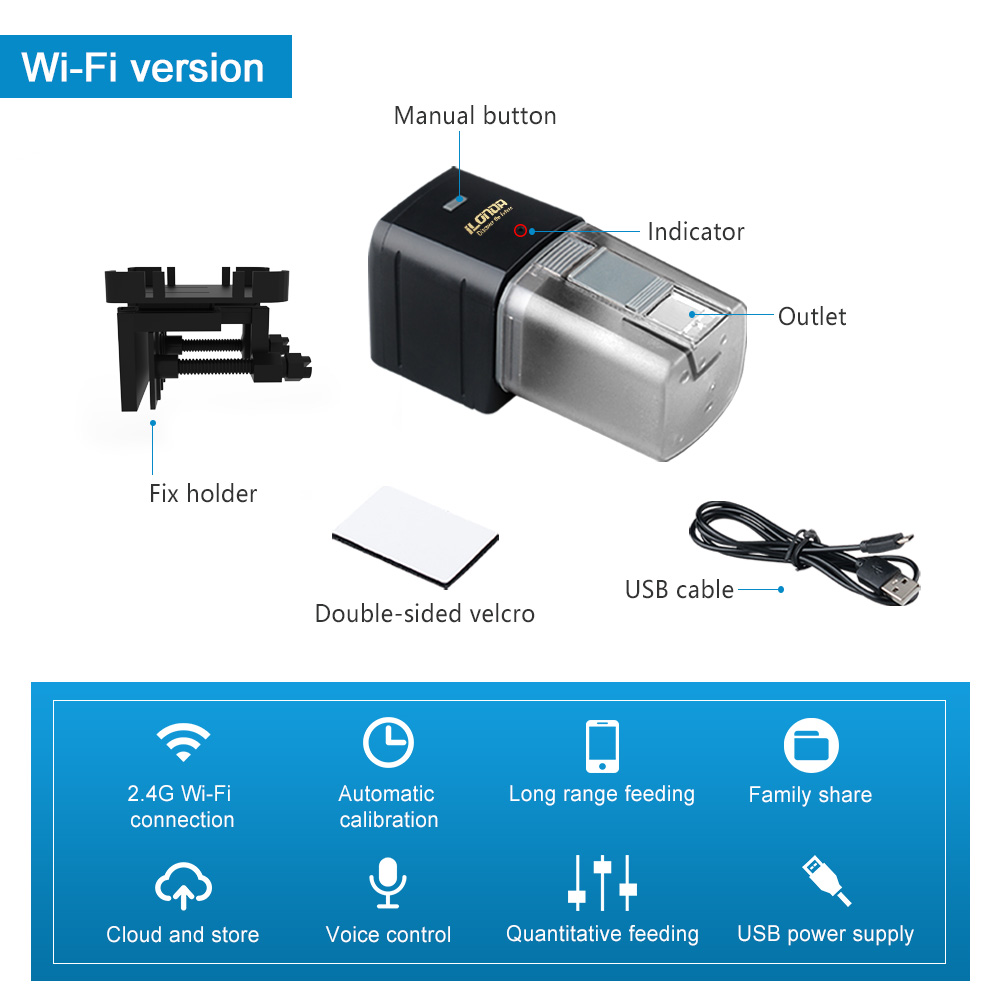 WiFi Fish Feeder Automatic Fis - Aquarium Fish Auto Feeder のレビューと価格