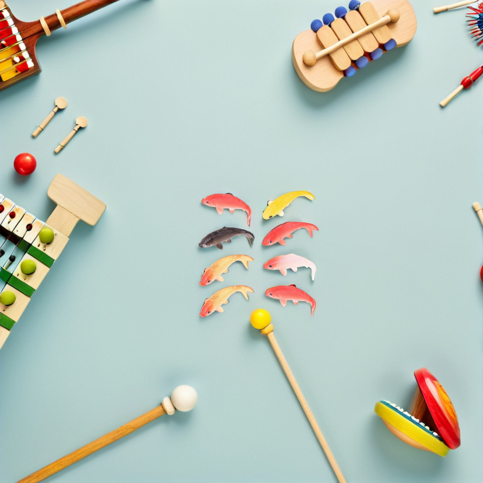 8Pcs Compact Fancy Carp Mini F - Aquarium Fish House のレビューと価格