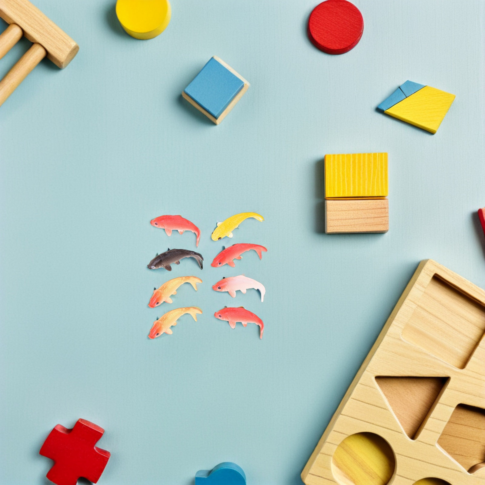 8Pcs Compact Fancy Carp Mini F - Aquarium Fish House のレビューと価格