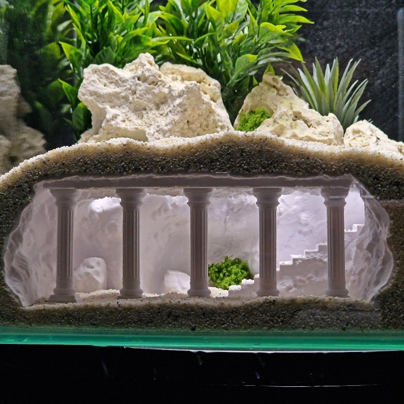 Fish Tank Cave Aquascaping,Art - Aquarium Fish Hide のレビューと価格
