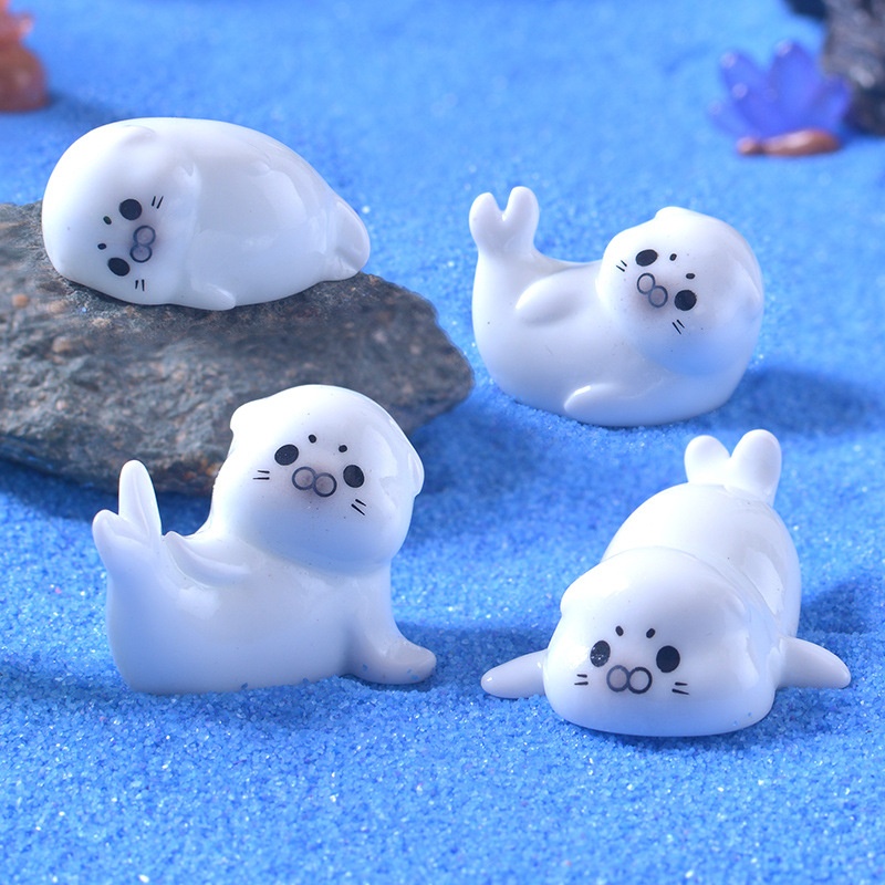 Mini Sea Lion Figurines for Mi - Aquarium Fish Cartoon のレビューと価格